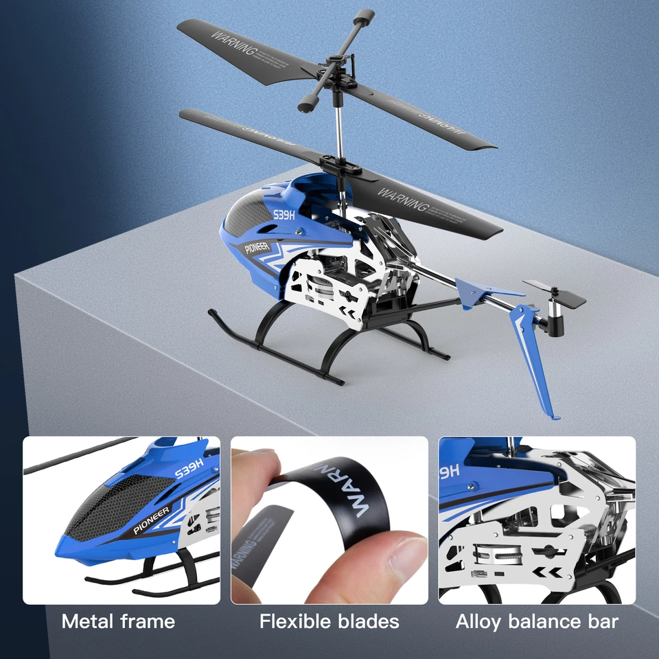 Syma S39H RC Helicopter w/ Altitude Hold & 2-Speed Mode w/ 2 Batteries Toy Gifts - Image 3 of 4