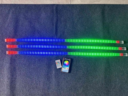 3x 4FT Quad Row Strip Dream Color For Polaris Slingshot 15.5'' Wheel Rim Lights - Picture 11 of 16