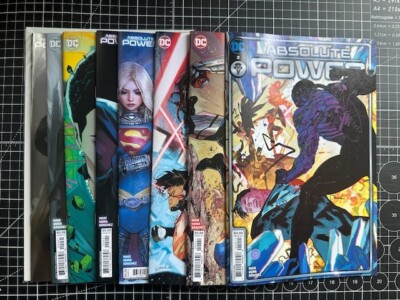 DC Absolute Power #2 A Cover + 6 Variants Ben Oliver Raised UV Foil Allocated