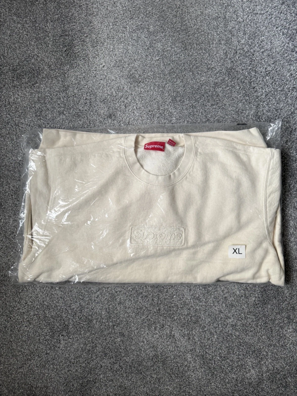 Logo Supreme Cutout Col Rond Naturel Homme   XL   SS20