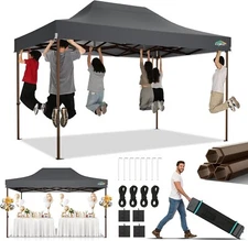 COBIZI 10x15 Pop up Canopy Tent Heavy Duty Commercial Waterproof UV 50+ Gazebo