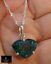 thumbnail 1  - 12.29 ct green heart mystic topaz gemstone sterling silver pendant &amp; necklace