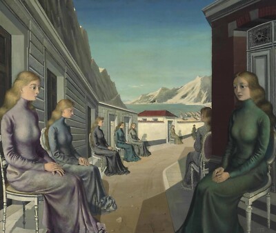 Paul Delvaux : The Village of the Sirens : Archival Quality Art Print