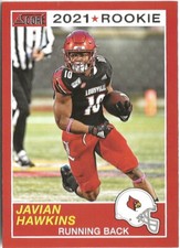 2021 Panini Javian Hawkins #52 RC Louisville Cardinals