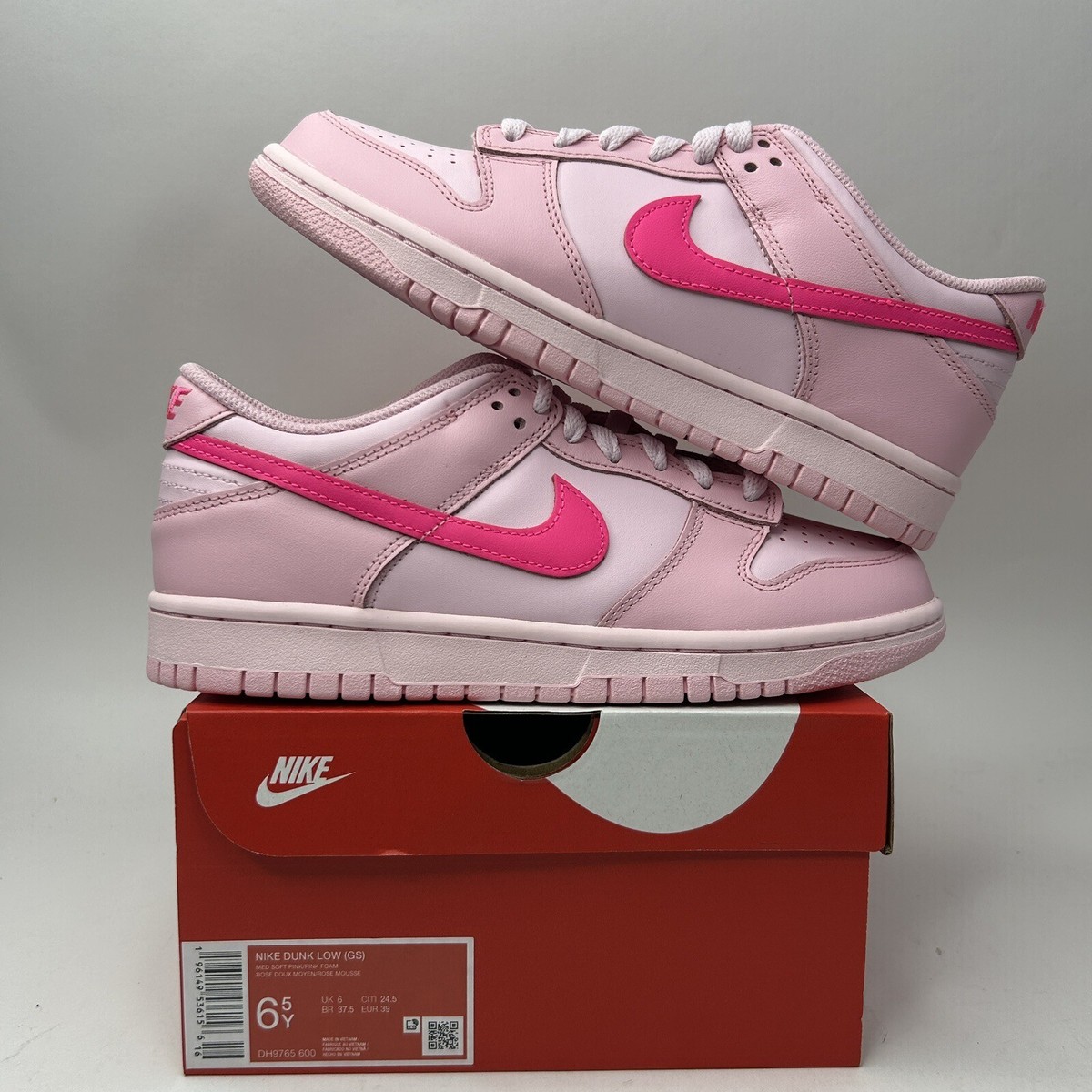 Nike Dunk Low GS “Triple Pink/Pink Panther” DH9765-600 6.5Y