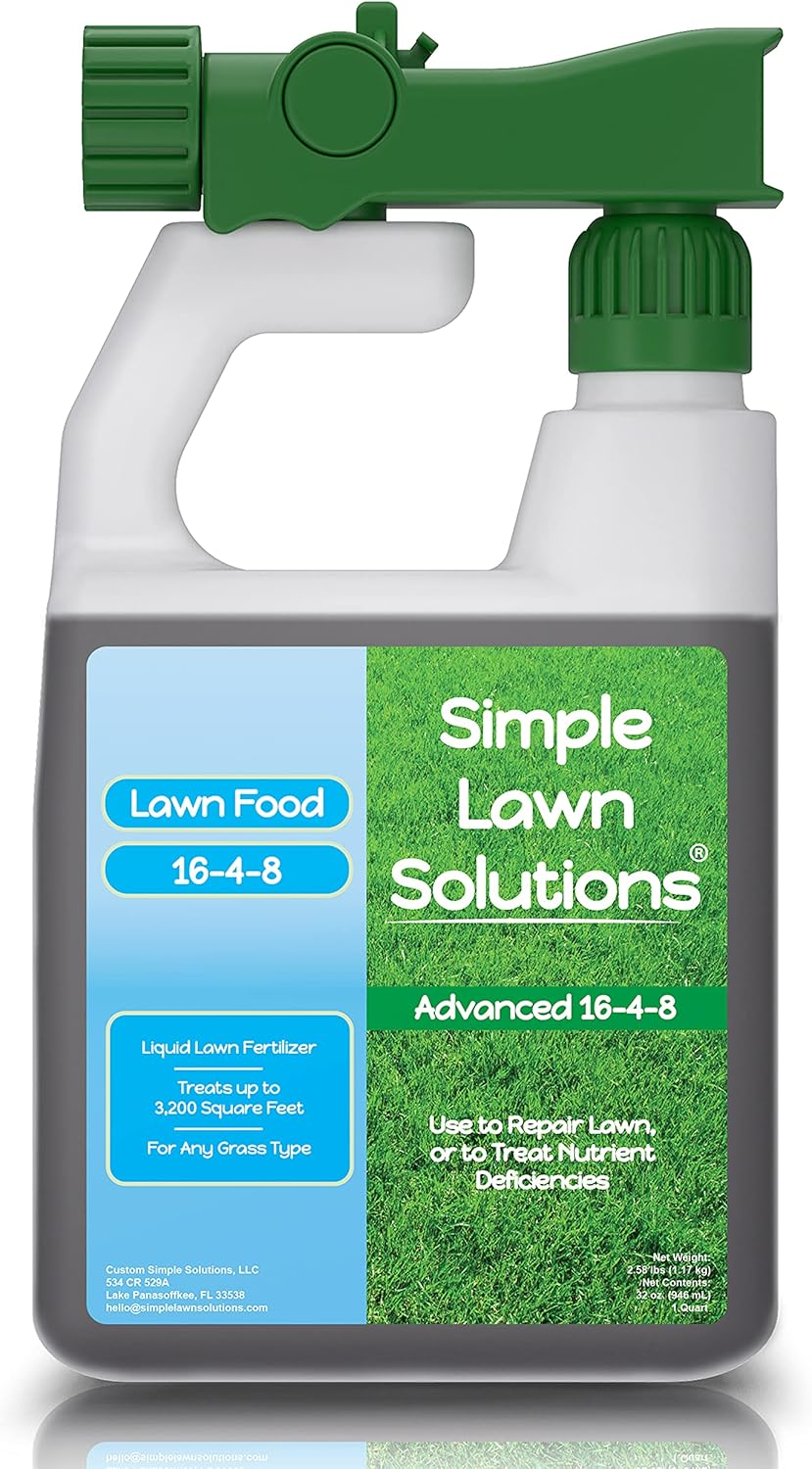 Advanced 16-4-8 Balanced NPK - Lawn Food Quality Liquid Fertilizer - Spring & Su