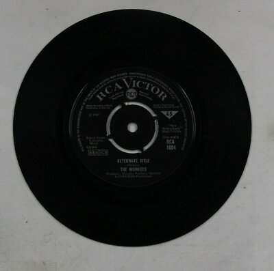 The Monkees Alternate Title UK 7inch Vinyl Single 1967 Pushcentre