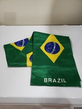 Brazilian Flag Print Scarf One-Size-Fits-All Brazil World Cup Soccer 5ft long