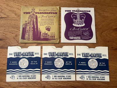 The Coronation of Queen Elizabeth II 1953 3D Viewmaster 3 Reels Royalty History 