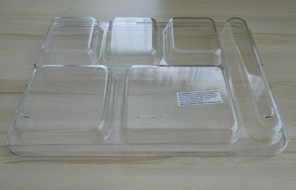 Cambro 10146DCWC135 Camwear 10" x 14 3/16" Tapa Bandeja para Servir Transparente - Caja de 23 Foto 4 de 4