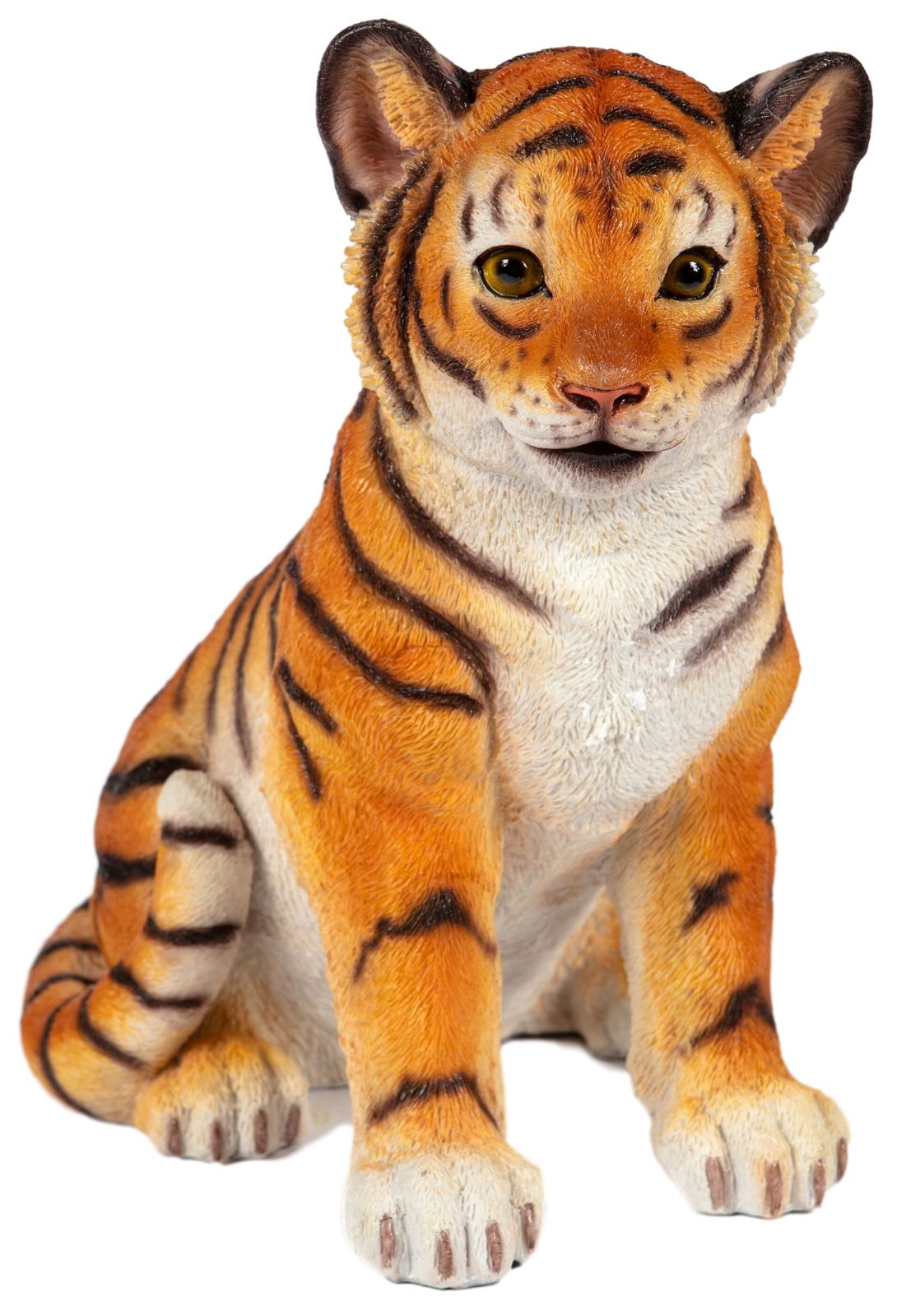 Tiger Cub Garden Ornament Resin Figurine Home Decor Statue Jungle Themed 29cm