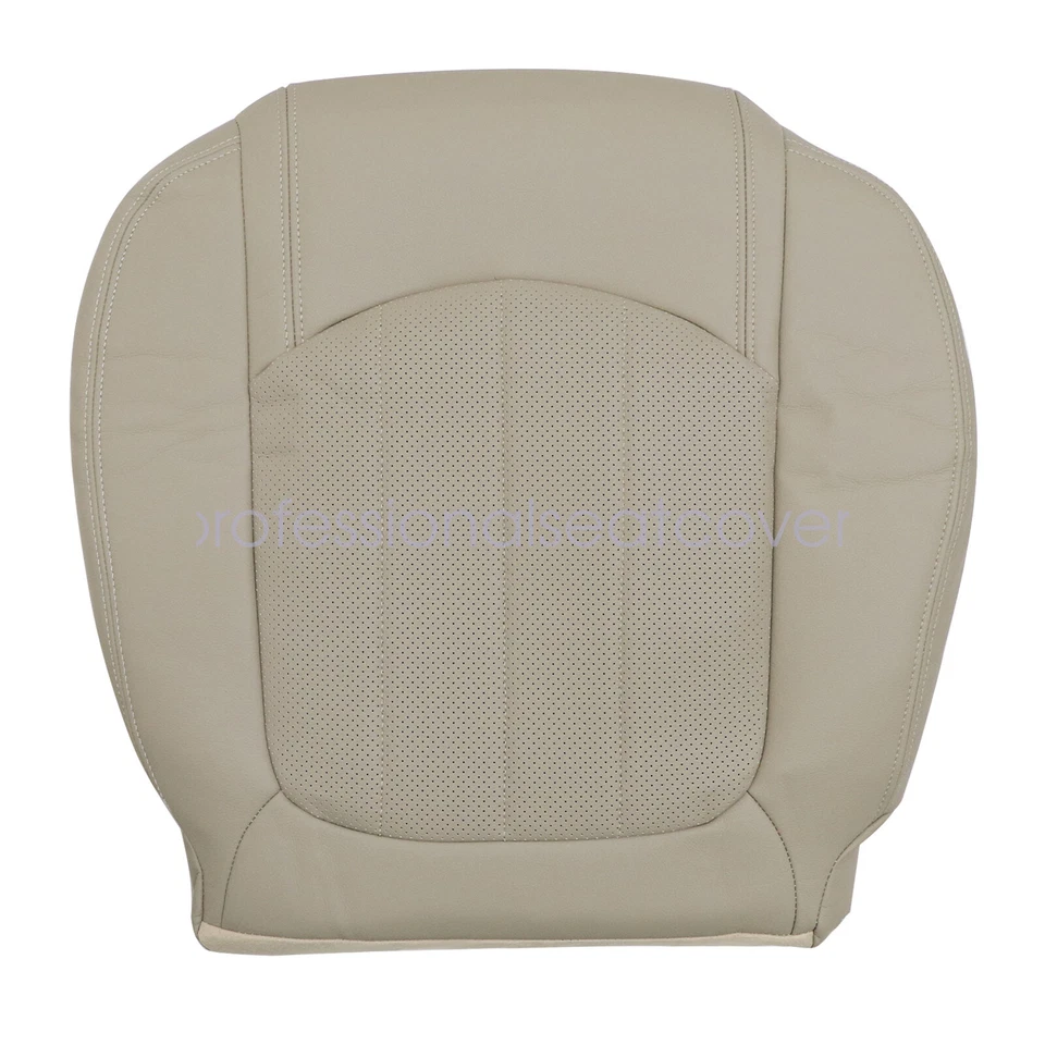 Cubierta de asiento de cuero perforado inferior para conductor Chevy Traverse 2009-2012 color tostado Foto 2 de 4