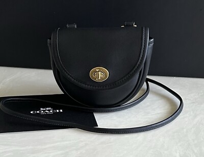 バッグ New Vintage Coach Cabin Bag Small Black COACH VINTAGE BLACK MINI TURNLOCK XBODY CONVERT BELT BAG