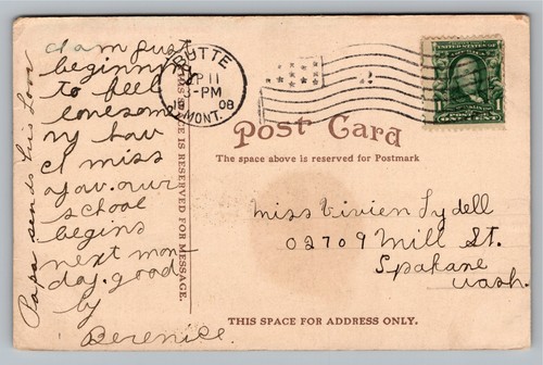 Postcard Columbia Gardens Amusement Park Butte Montana View Divided Back c1908 - Picture 3 of 5