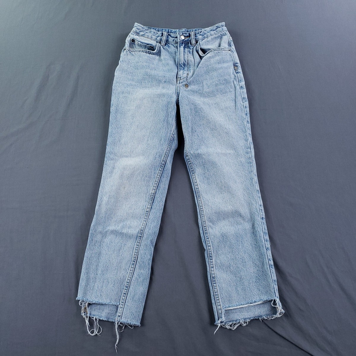 Ksubi Jeans Womesn 25 Blue Chlo Wasted Karma Step Hem High Rise