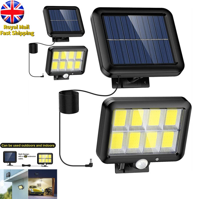 100-200LED Solar Power Wall Light Waterproof Outdoor PIR Motion Sensor Path Lamp - Image 3 of 4