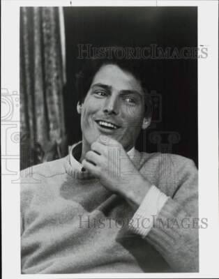 1985 Press Photo Actor Christopher Reeve - lrp94680