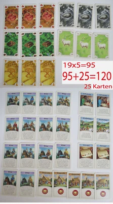 KOSMOS Siedler von Catan 120 Karten NEU für das catan Spiel 100% Komplett
