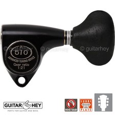 NEW Gotoh SGV510Z-EL5 Tuners L3 R3 Guitar Tuning Keys 1:21 Ratio, 3x3 - BLACK
