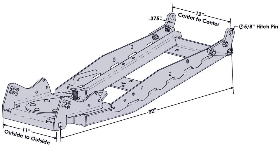 KFI Snow Plow Push Tube UTV Pro 2.0 Front Mount Tubes 106300 - Image 2 of 4
