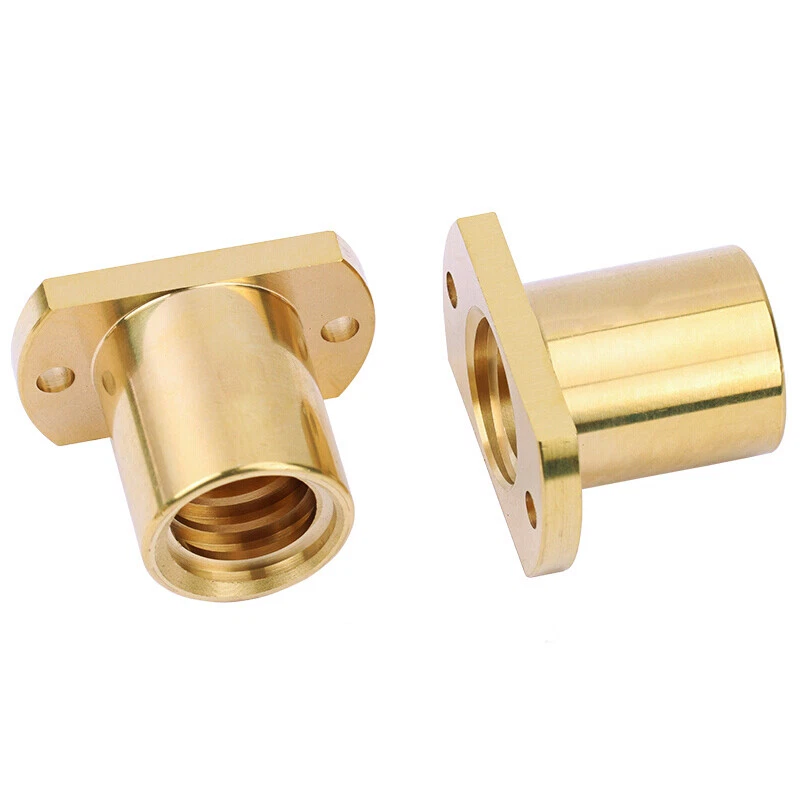 Messingmutter für Leitspindel T10-T40 Rechts/Links Seite Trapezgewindespindel - Bild 3 von 4