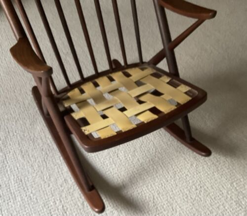 Vintage 50's 60's Mid-Century Danish Modern TEAK Rocking CHAIR Bramin DENMARK - Picture 17 of 20