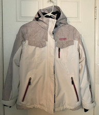 Killtec Tech Line Level 3 Ski Jacket Women's 8 Full Zip/button Hooded 7 Pockets