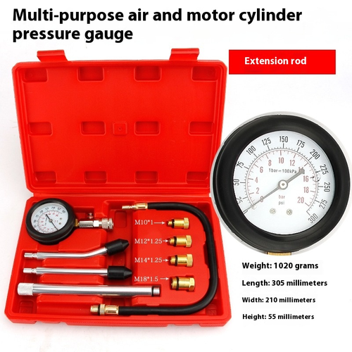 Cylinder Pressure Gauge for Automobile Cylinder Pressure Gauge for Motorcycle - Afbeelding 4 van 15