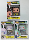 Funko Pop! Cyberpunk David Martinez #2413 Lucy #2414 Rebecca #2415  Set of 3