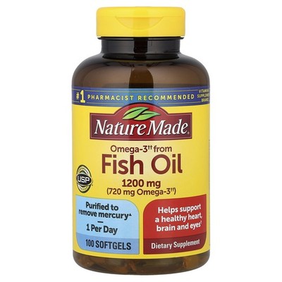Fish Oil, 1,200 mg, 100 Softgels