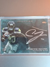 SEAHAWKS🔥 #38/50 SILVER ON CARD AUTO Christine Michael  2013 Topps Inception 