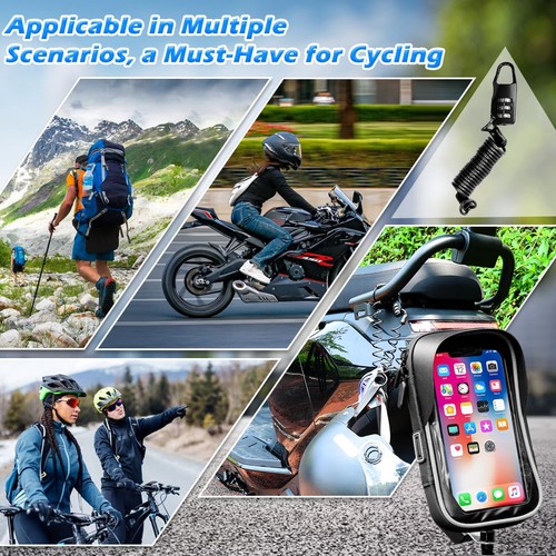 Porta Cellulare Moto Impermeabil Supporto Telefono Moto Antishock con 1 - Foto 21 di 24