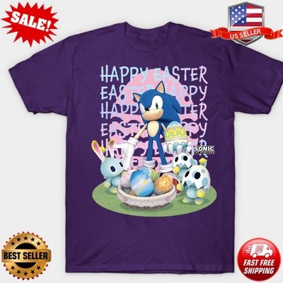 Sonic the Hedgehog Sonic Easter Chao Bunny Eggs T Shirt S-5XL