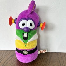 Veggie Tales GUND Plush 1998 Super Stuffed Cucumber Larry Boy Suction Cup Ears