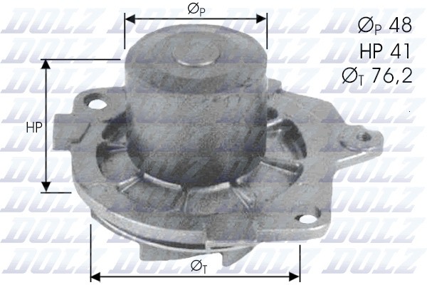 Fits DOLZ S314 WATER PUMP FIAT BRAVO,BRAVA,MAREA 1.9TD  ⭐UK Stock⭐