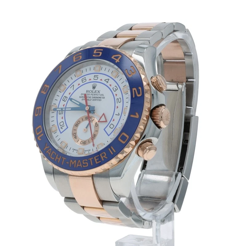 Rolex Yacht Master II Reloj Cronógrafo Acero Inoxidable Oro Everose Swiss116681 Foto 4 de 4