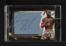 2020 Topps Fully Loaded Oversized Mat Relics Black 30/99 Kofi Kingston Auto 9e1
