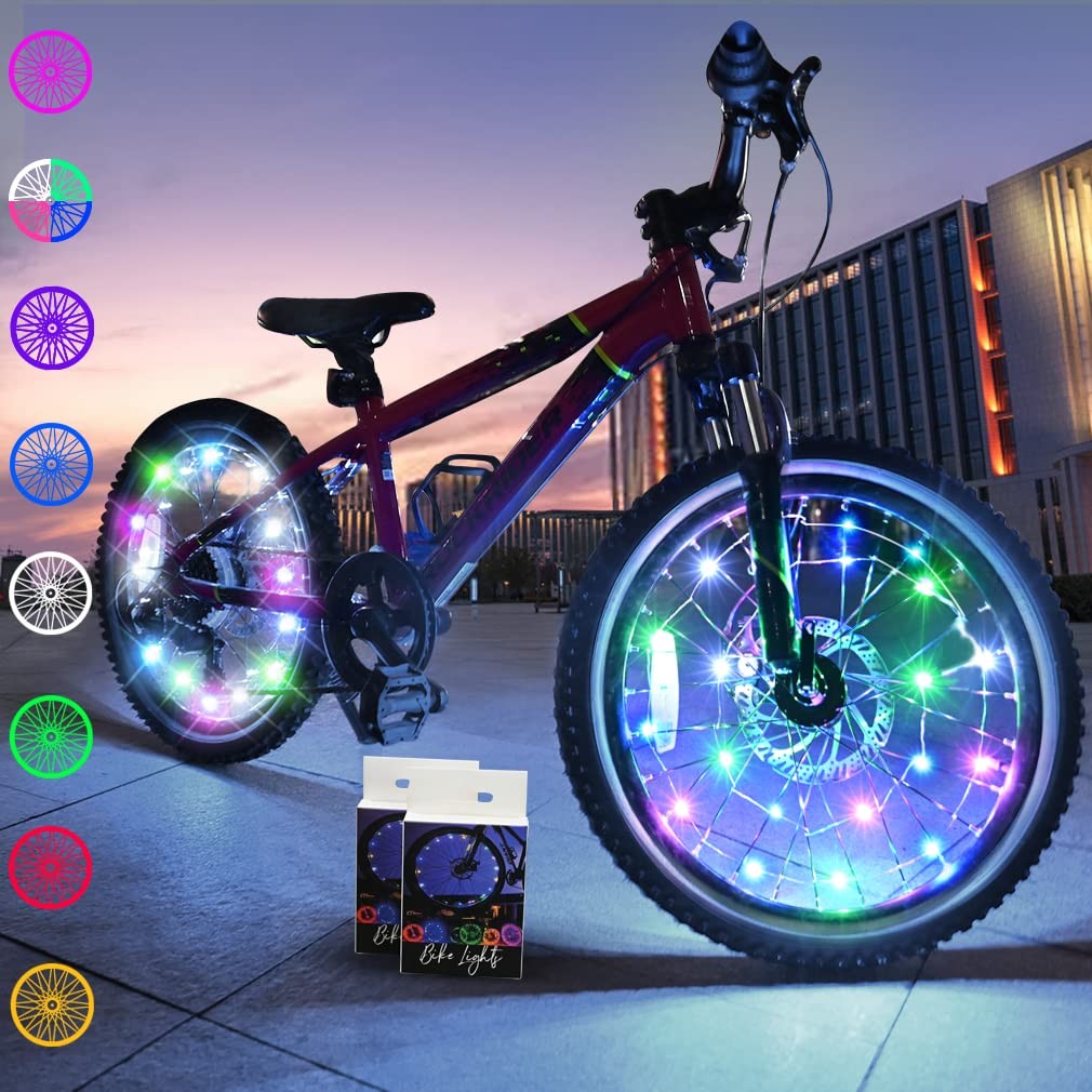 TINANA 2 Tire Pack LED Bike Wheel Lights Ultra Bright Waterp