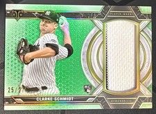 2021 Topps Triple Threads Clarke Schmidt #SJR-CST Jumbo Relics Emerald /27 RC