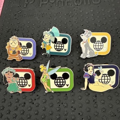 WDW 2025 Wave B Hidden Mickey D Icon Pin Set Complete With Mad Hatter Chaser