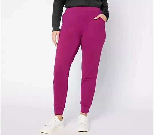 Denim & Co. Red Denim Co Easy Wear French Terry Lined Knit Pants 2X Denim & Co. Red Pants for Women for sale | eBay main image 4