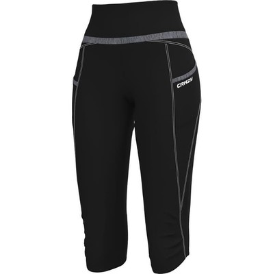 Crazy Idea MID-SHORT EXIT Capri-Hose Leggings Damen schwarz