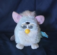 Vintage Gen 1 ' Baby Blue ' 1999 Furby Baby Tiger Electronics Working