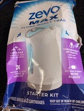 ZEVO Flying Insect Trap Indoor Plug In Bug Catcher Kit with 2 Sticky Refills M51
