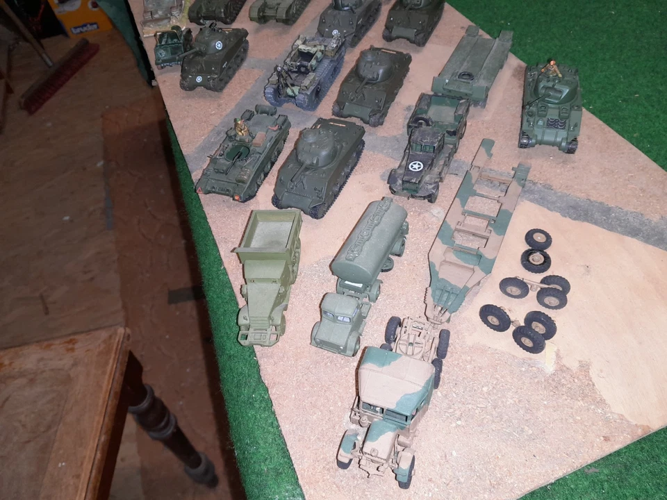 WW2 Konvolut GB Army Panzer LKW Abschlepppanzer  1 72 / 76 20mm bemalt gebaut - Bild 2 von 4