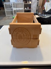 Napa Valley Box Company 20 CD DVD Game Storage Wood Crate Rack Media Holder