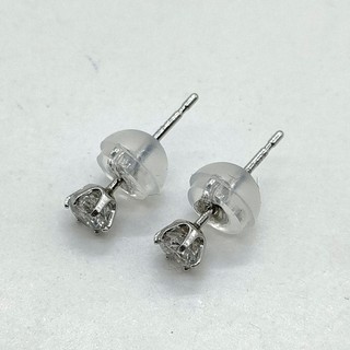 Jewelry Pierced Earring Alexandrite 0.3ct Platinum 1079007
