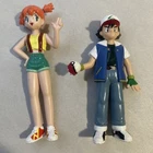 Pokemon Ash Ketchum And Misty Vintage 5" Action Figures 1998 TOMY