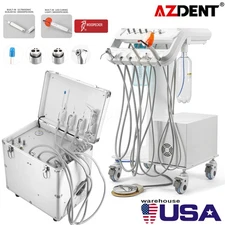 Portable Dental Delivery Unit Mobile Cart M4 with Air Compressor Suction System