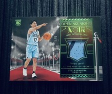 2024-25 Panini Noir Opening Night Green Yuki Kawamura 1/5 Rookie RC Japan
